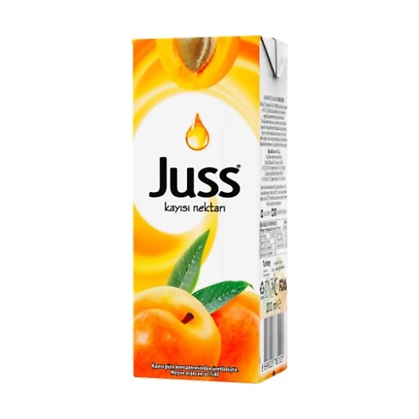 JUSS 200 Ml SLİM  KAYSI   İÇECEK 27 X 200 ML