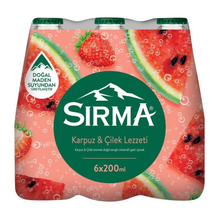 SIRMA SODA  KARPUZ ÇİLEK  0,20 LT  6x4