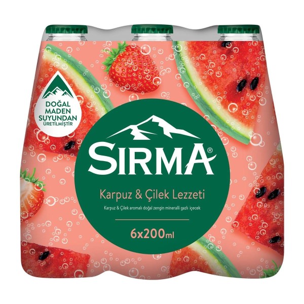 SIRMA SODA  KARPUZ ÇİLEK  0,20 LT  6x4