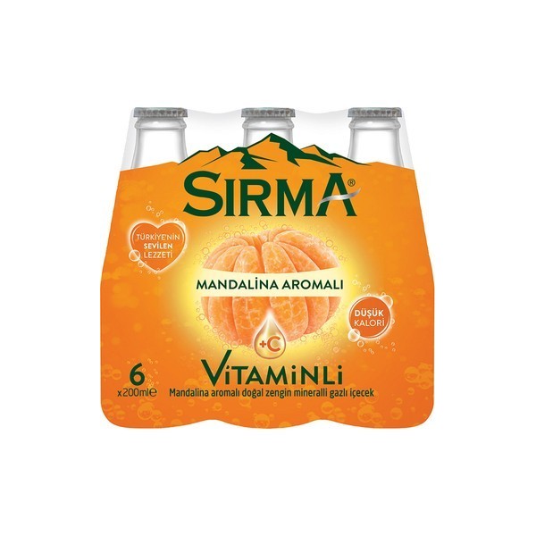 SIRMA SODA  MANDALİN   C PLUS 0,20 LT  6x4
